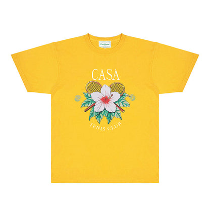 Casablanca T Shirts Fashion Print Street