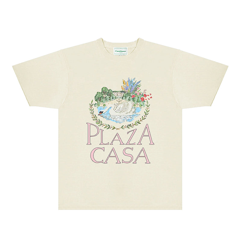 Casablanca T Shirts Fashion Print Street