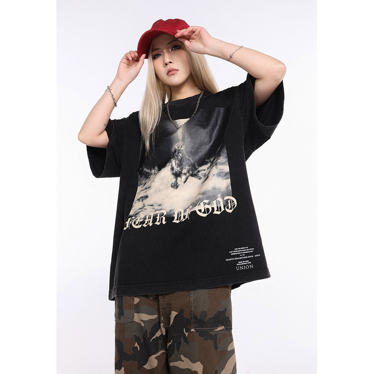 Unisex T-Shirts FOG Cotton Loose Trend T-Shirts
