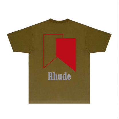 Rhude T Shirts Printed Trendy Pure Cotton