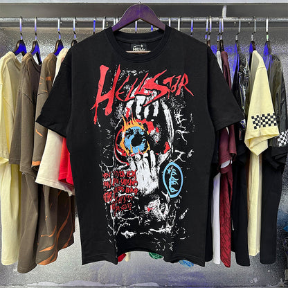 Hellstar T Shirts Retro abstract print