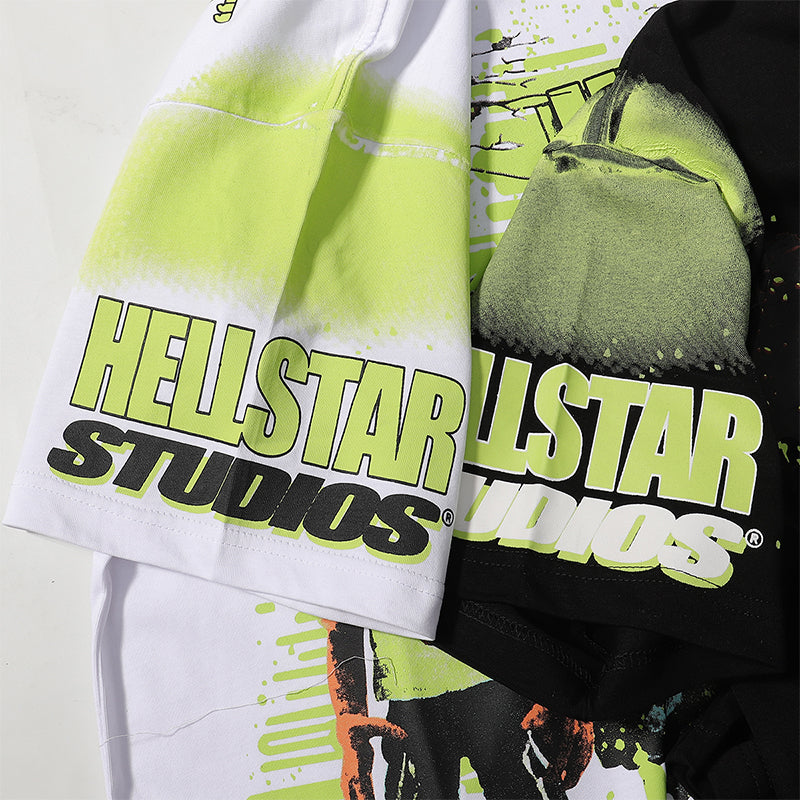 Hellstar T Shirts Retro abstract print