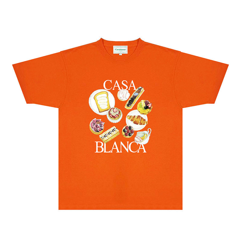 Casablanca T Shirts Fashion Print Street