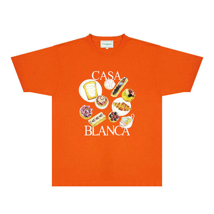Casablanca T Shirts Fashion Print Street